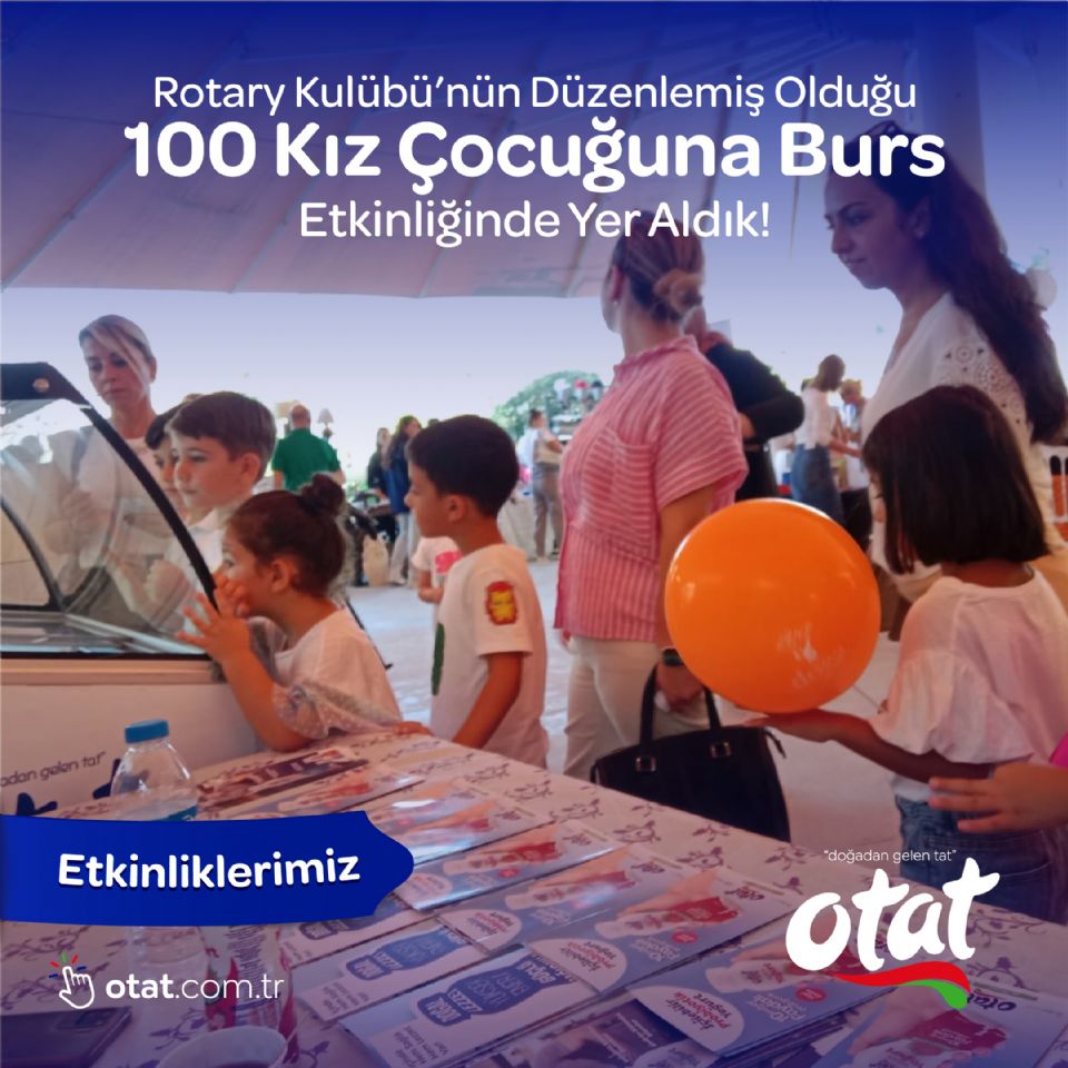 Rotary Kulübü 100 Kız Çocuğuna Burs Etkinliği